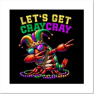 Dabbing Crawfish Costume Kids Toddler Boys Mardi Gras Posters and Art